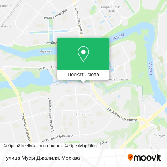 Карта улица Мусы Джалиля