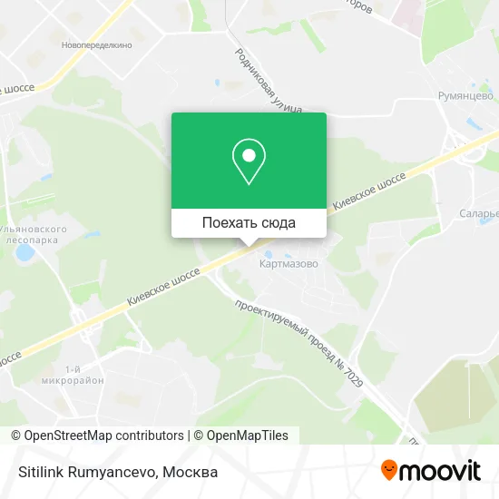 Карта Sitilink Rumyancevo