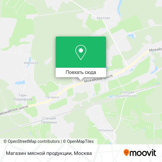 Карта Магазин мясной продукции