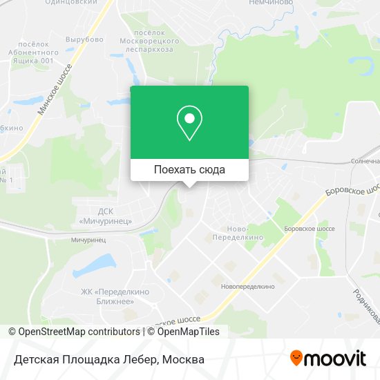 Карта Детская Площадка Лебер