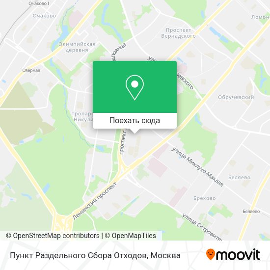 Карта Пункт Раздельного Сбора Отходов