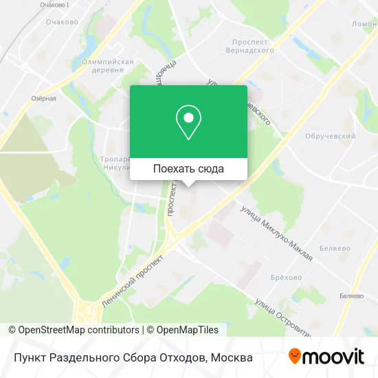 Карта Пункт Раздельного Сбора Отходов