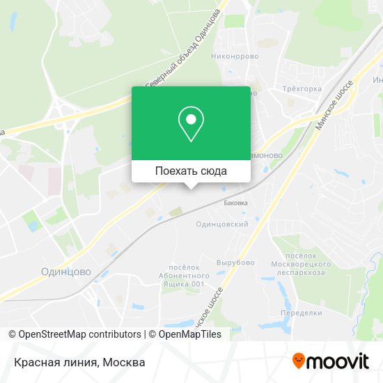 Карта Красная линия