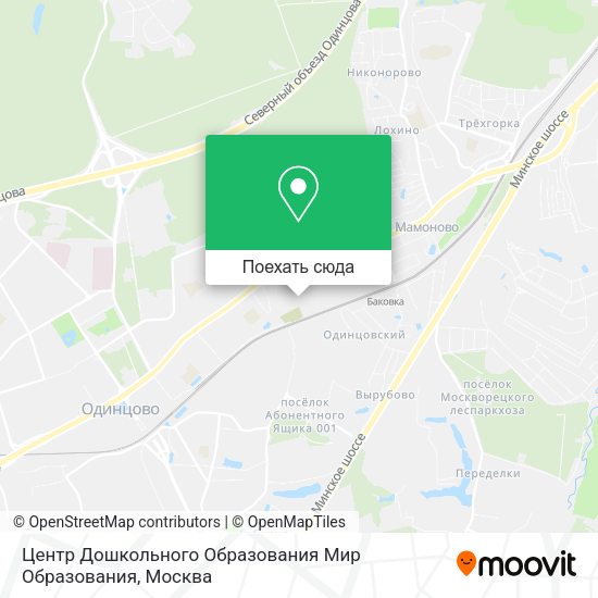Карта Центр Дошкольного Образования Мир Образования