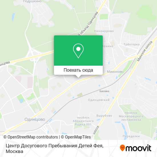 Карта Центр Досугового Пребывания Детей Фея