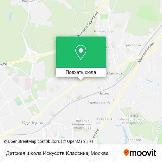 Карта Детская школа Искусств Классика