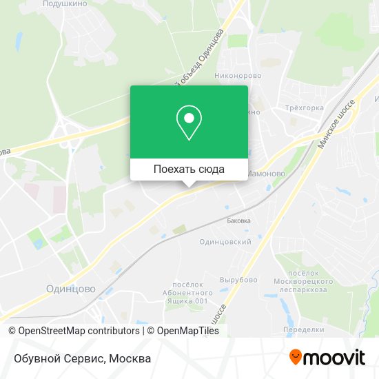 Карта Обувной Сервис