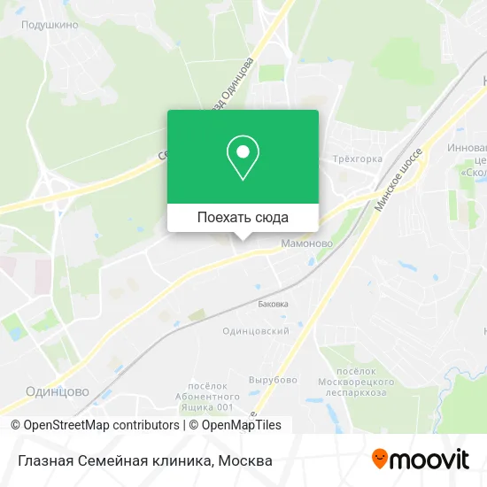 Карта Глазная Семейная клиника