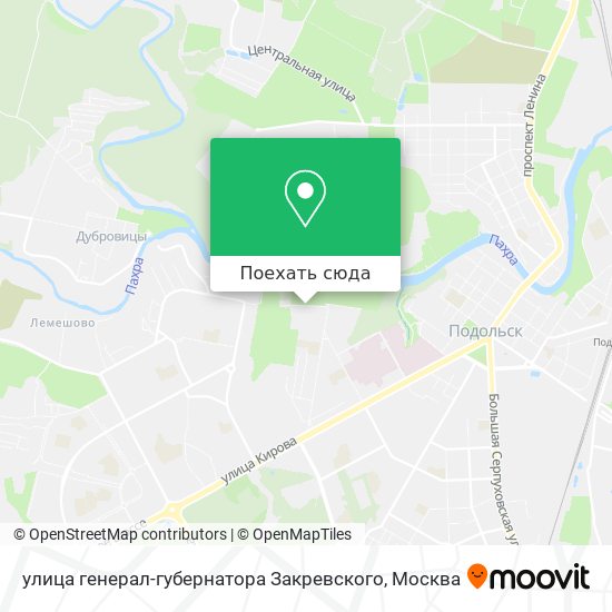 Карта улица генерал-губернатора Закревского