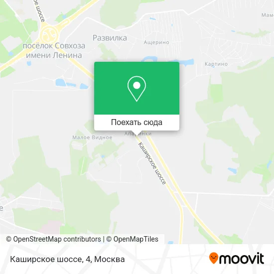 Карта Каширское шоссе, 4