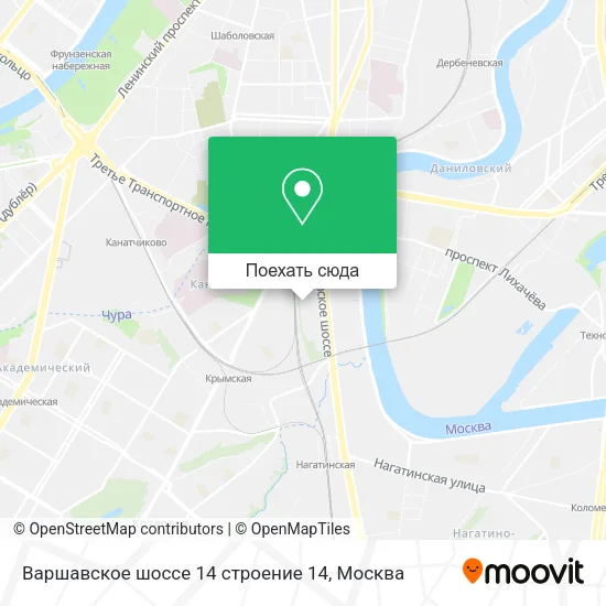 Карта Варшавское шоссе 14 строение 14