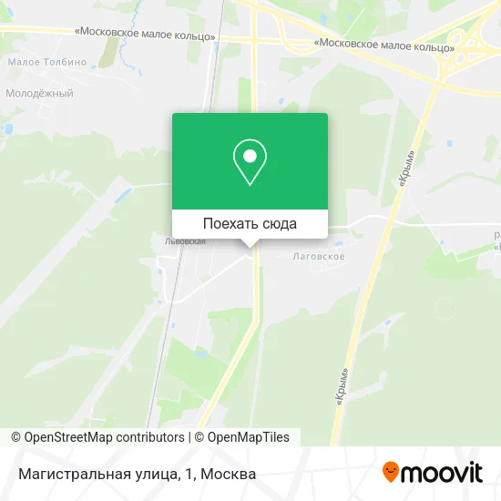 Карта Магистральная улица, 1