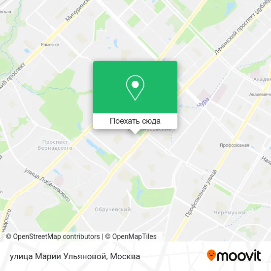 Карта улица Марии Ульяновой