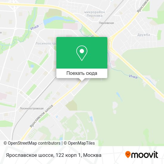 Карта Ярославское шоссе, 122 корп 1