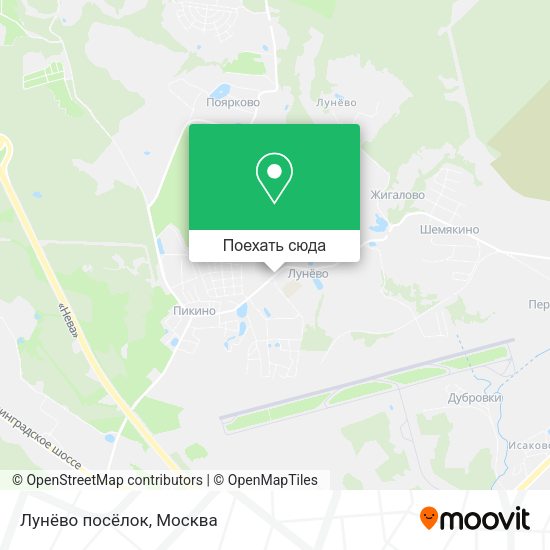 Карта Лунёво посёлок