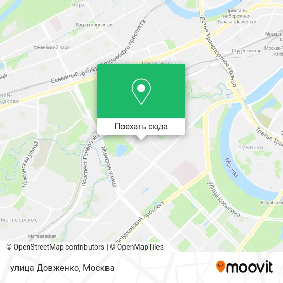 Карта улица Довженко