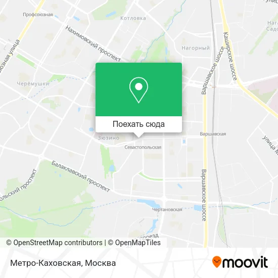 Карта Метро-Каховская