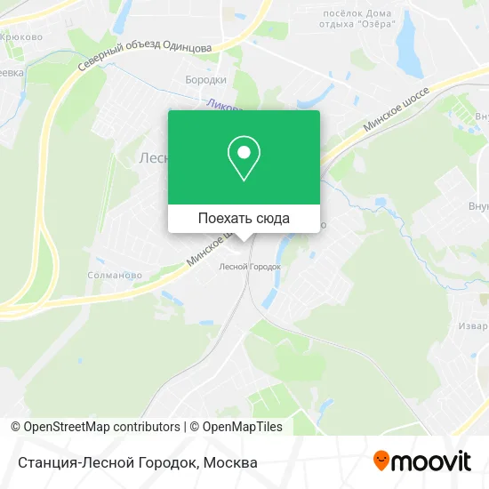 Карта Станция-Лесной Городок