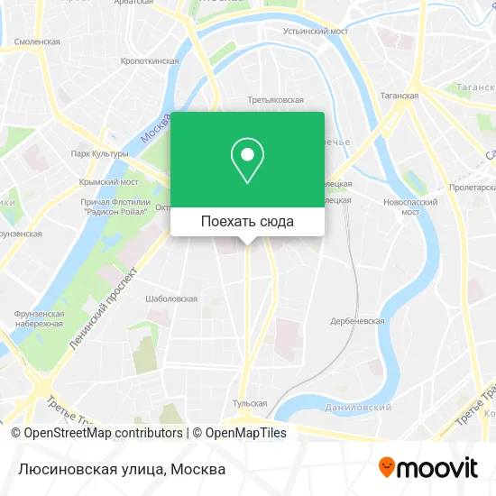 Карта Люсиновская улица