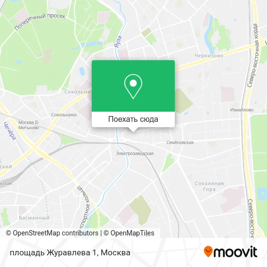 Карта площадь Журавлева 1