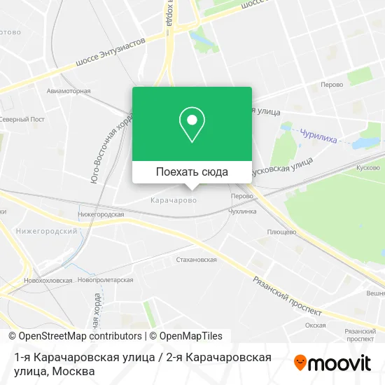 Карта 1-я Карачаровская улица / 2-я Карачаровская улица