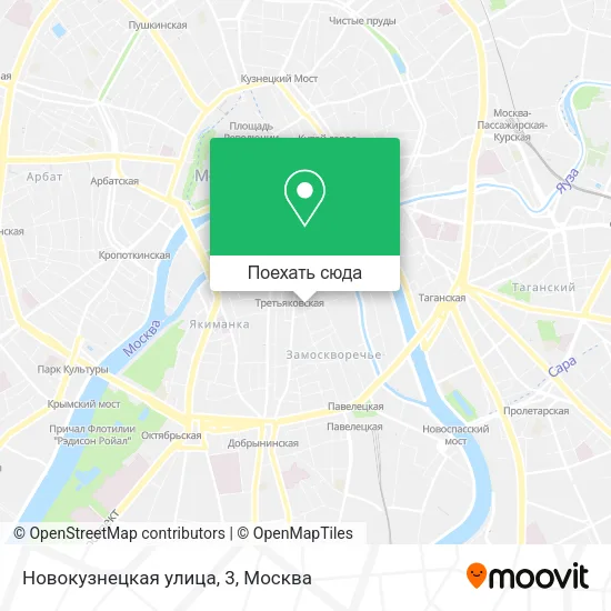 Карта Новокузнецкая улица, 3