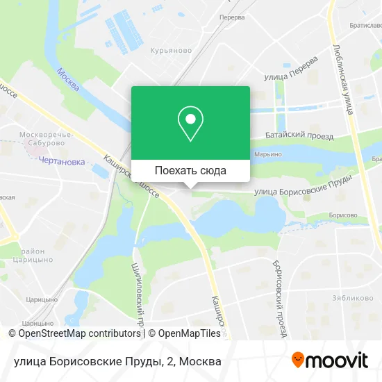 Карта улица Борисовские Пруды, 2