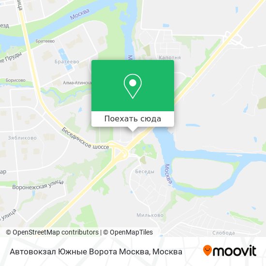 Автовокзал южные ворота как добраться на метро москва карта