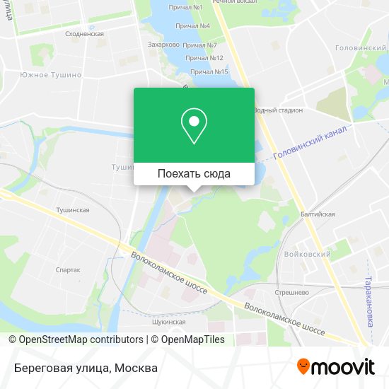 Карта Береговая улица