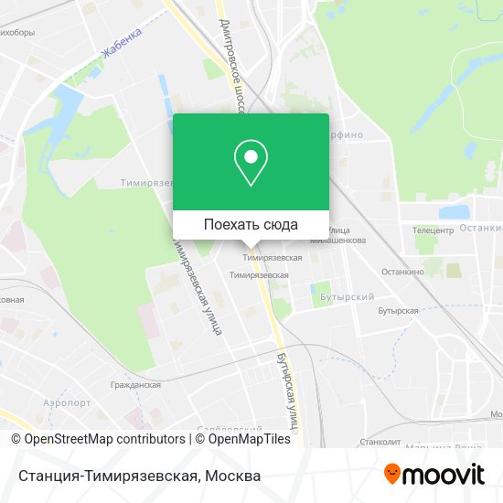 Карта Станция-Тимирязевская