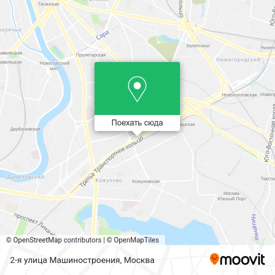 Карта 2-я улица Машиностроения