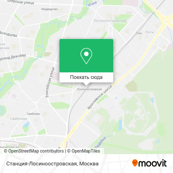 Карта Станция-Лосиноостровская