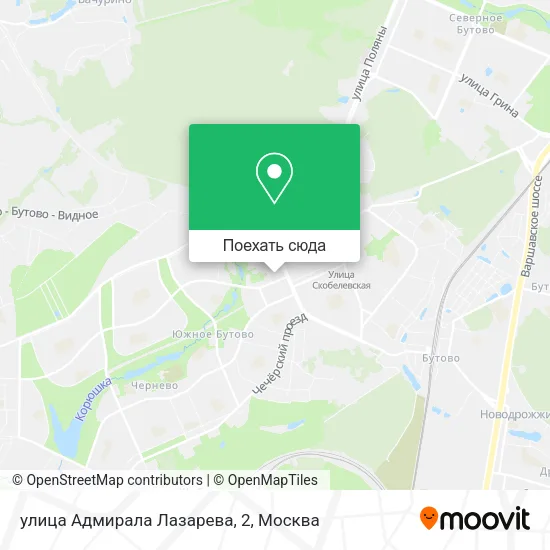 Карта улица Адмирала Лазарева, 2