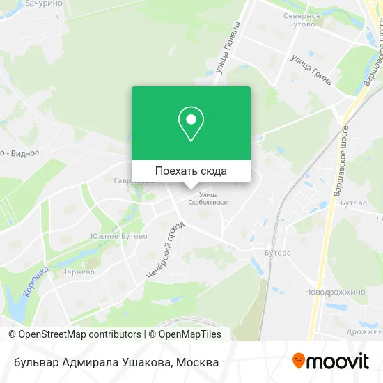 Карта бульвар Адмирала Ушакова