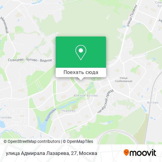 Карта улица Адмирала Лазарева, 27