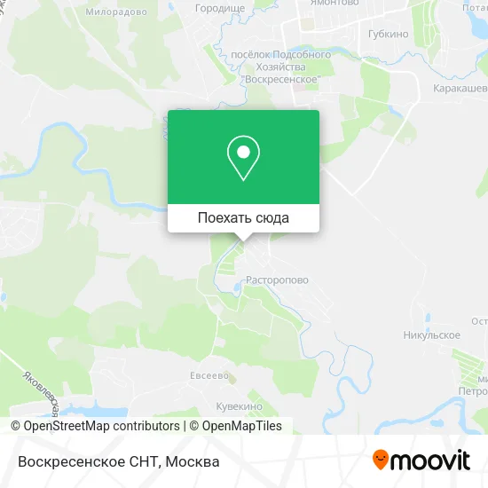 Карта Воскресенское СНТ