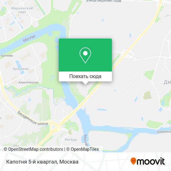 Карта Капотня 5-й квартал