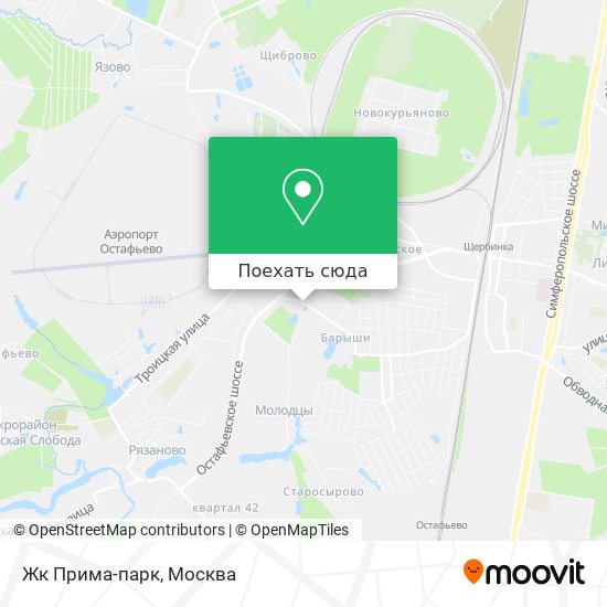 Карта Жк Прима-парк