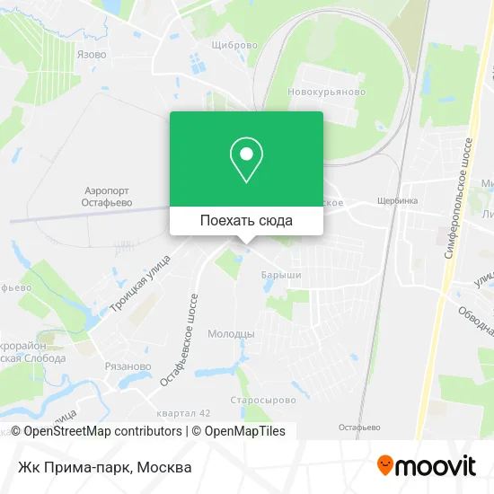 Карта Жк Прима-парк