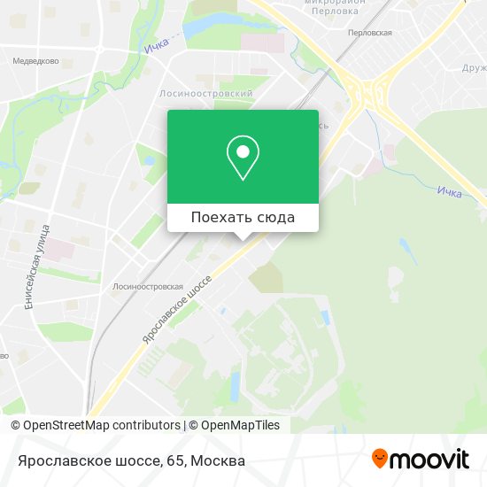 Карта Ярославское шоссе, 65