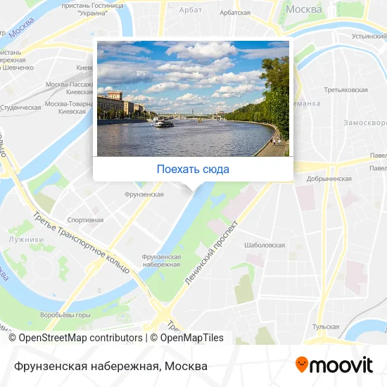 Карта Фрунзенская набережная
