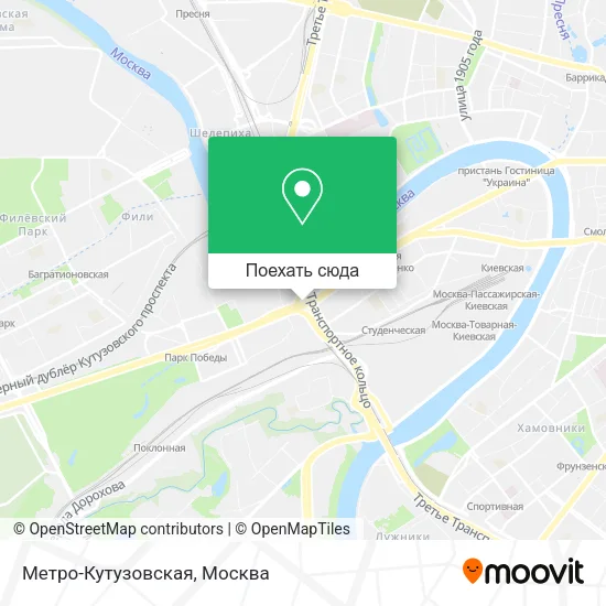 Карта Метро-Кутузовская