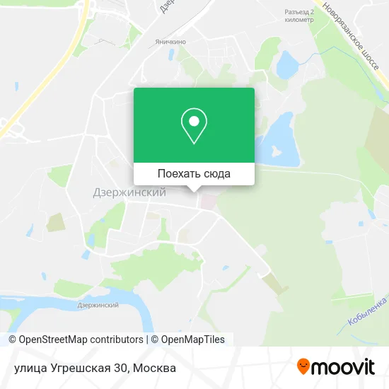 Карта улица Угрешская 30