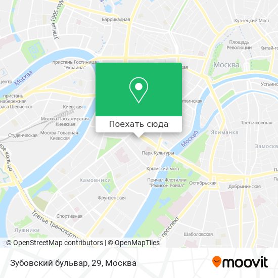 Карта Зубовский бульвар, 29