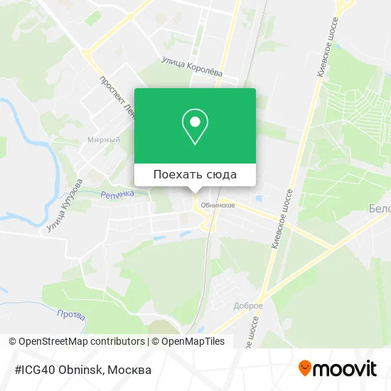 Карта #ICG40 Obninsk