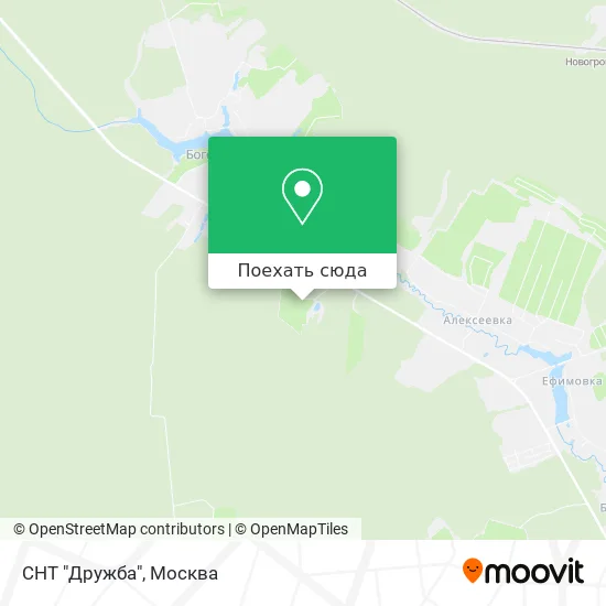 Карта СНТ "Дружба"