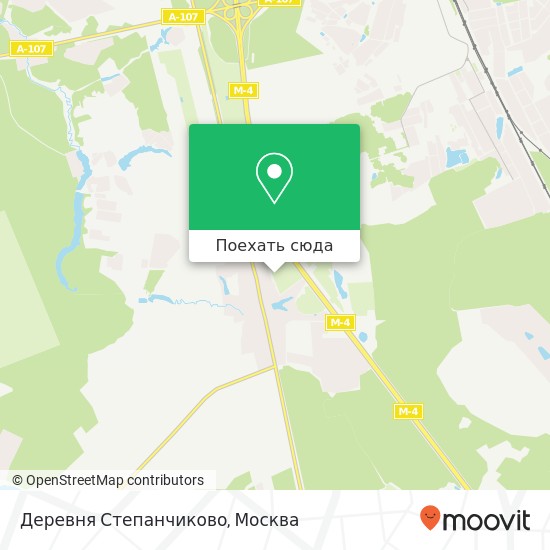 Карта Деревня Степанчиково