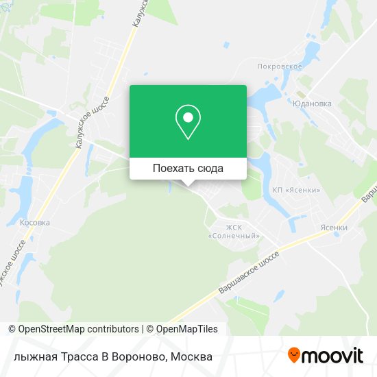 Карта лыжная Трасса В Вороново