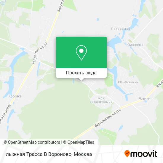 Карта лыжная Трасса В Вороново