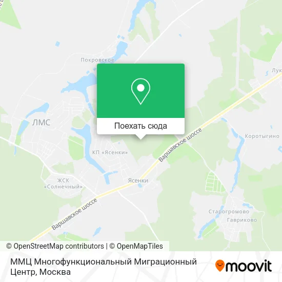 Карта ММЦ Многофункциональный Миграционный Центр
